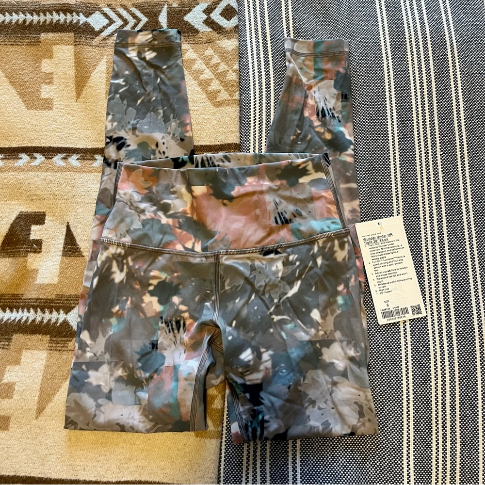Lululemon Wunder Under HR Tight 28” Flux Size 6 NWT